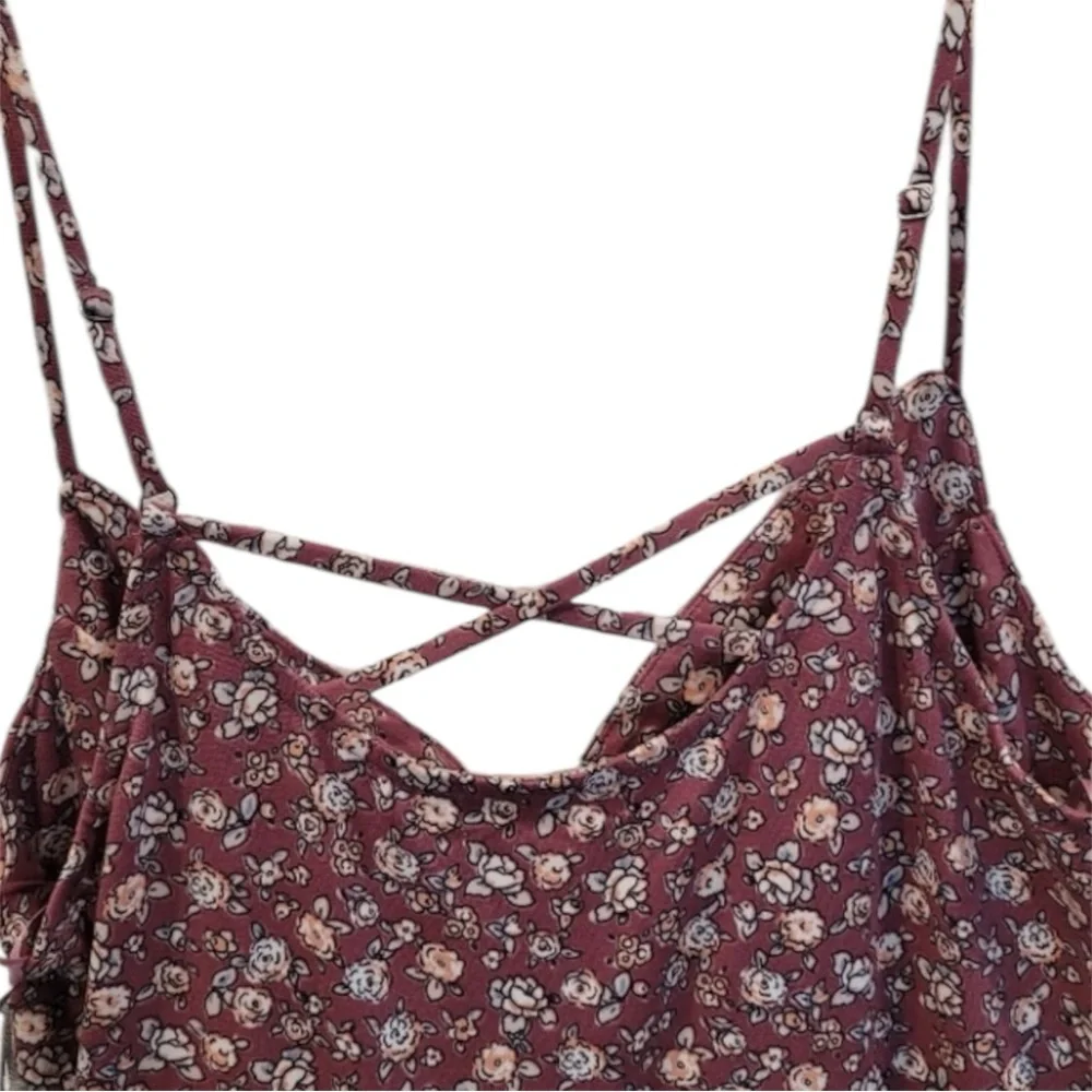 🔵 Nine Britton spaghetti strap floral Mini Dress - Picture 4 of 8